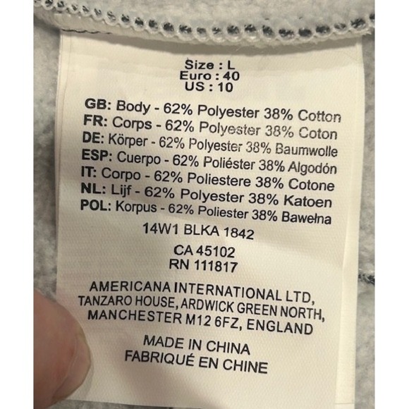 Bench UK Winter Hooded Tan Jacket Removable Inner Gray Hoodie NWT - Size L (10) - Picture 13 of 16